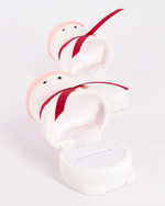 Флокированный футляр в виде снеговика для ювелирных украшений