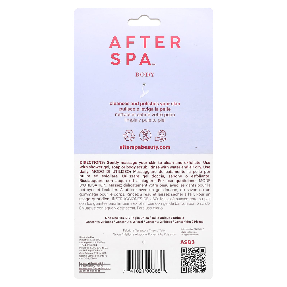 AfterSpa, Отшелушивающие перчатки, 1 пара