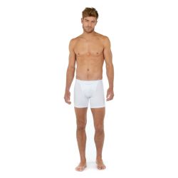 Мужские трусы боксеры удлиненные белые HOM HO1 Long Boxer Briefs HO1 359519_400003