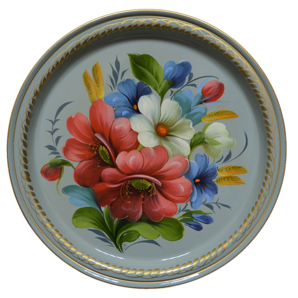 Zhostovo metal tray A5D260924194