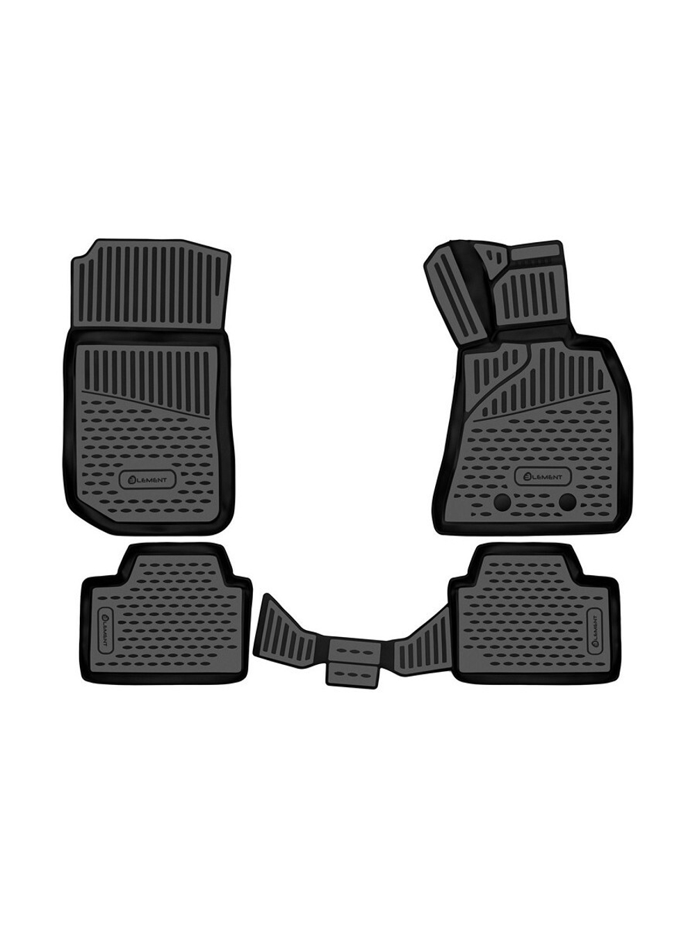 Коврики в салон для BMW Series 3, 2018-, правый руль хетчбек, Австралия, 4шт. (полиуретан) ELEMENT3D02089210K