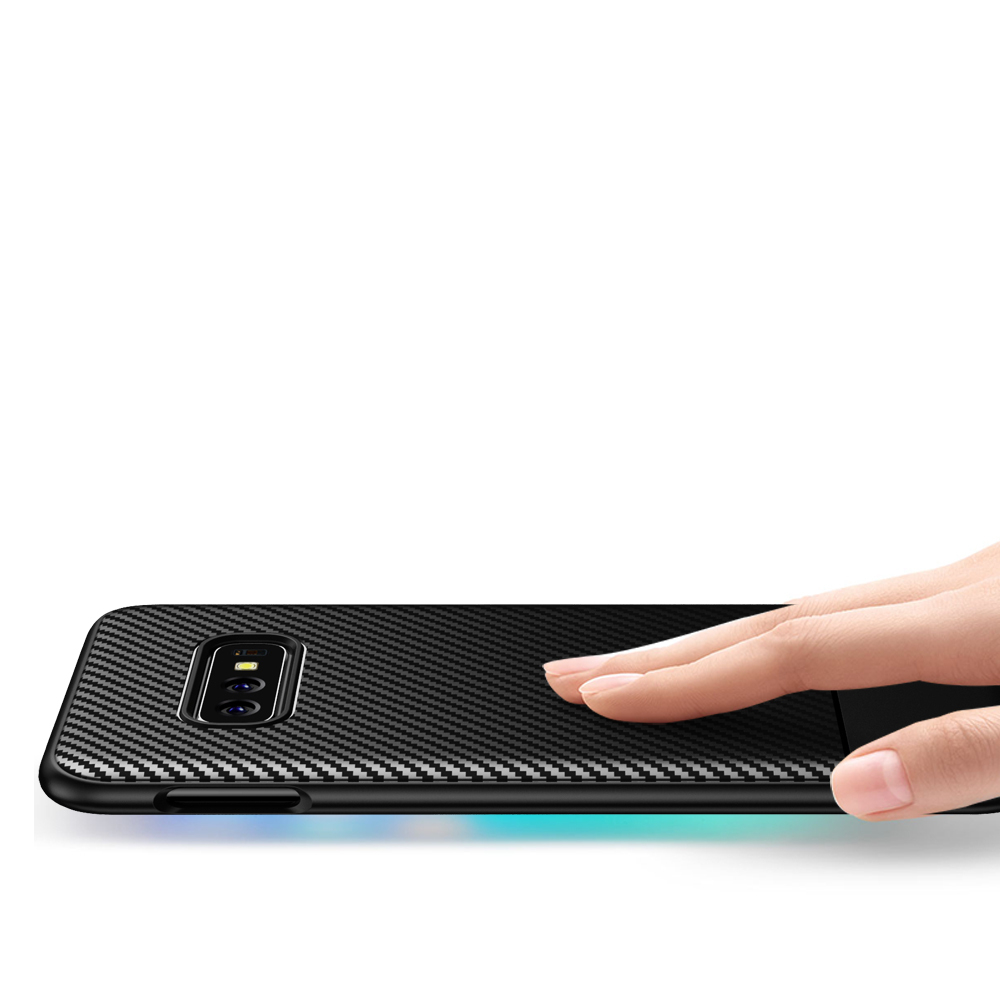 Чехол под карбон на Samsung Galaxy S10e (Lite) ультра тонкий, серии Fit от Caseport