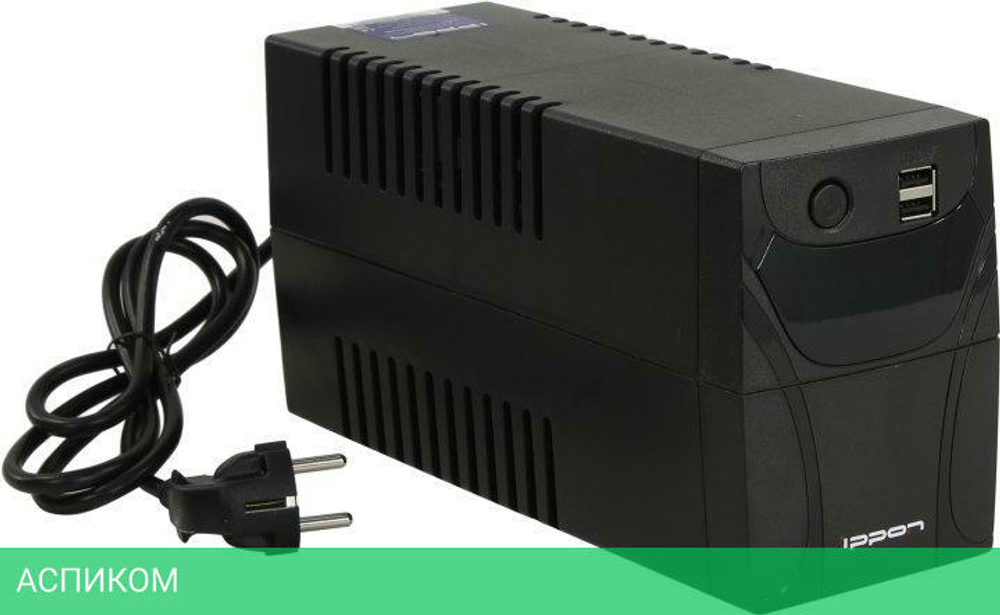 Источник бесперебойного питания Ippon Back Power Pro II Euro 650 360 Вт 650 ВА черный (1005511)