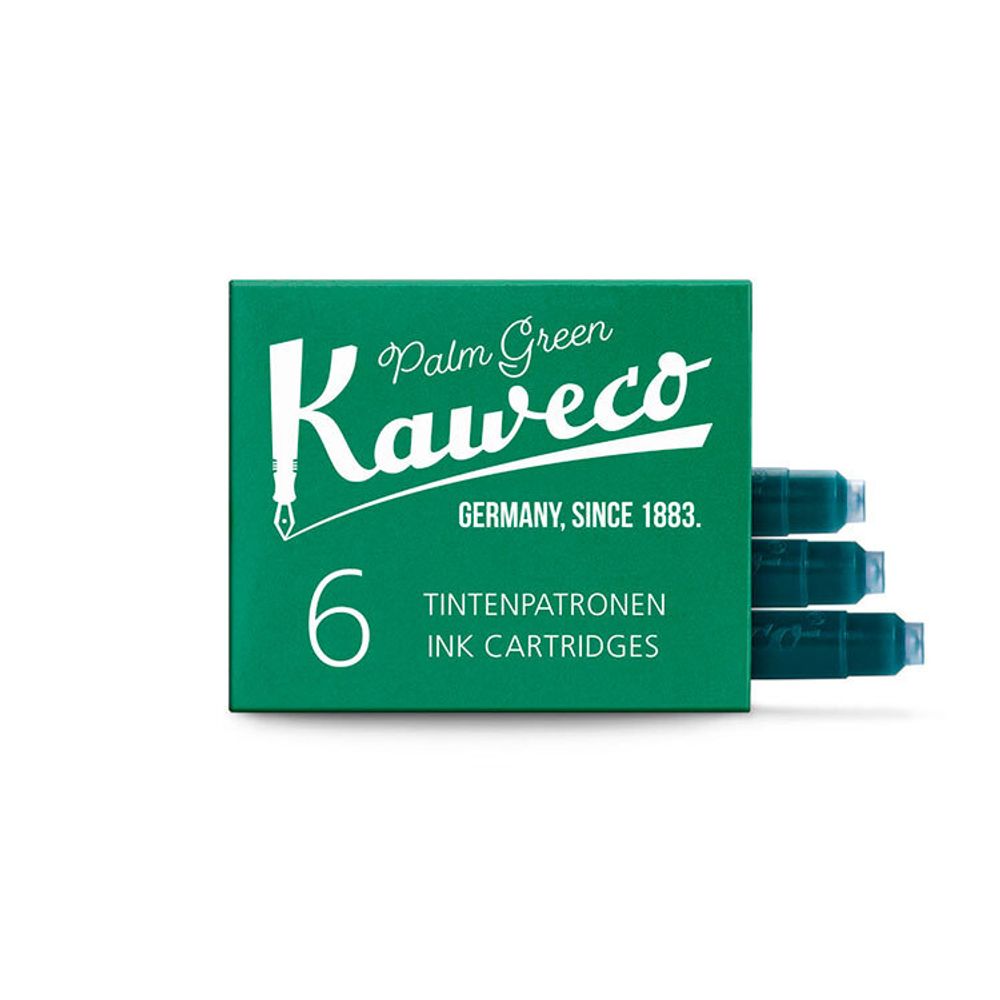 Набор картриджей Kaweco 6шт пальмовый зеленый (10000009)