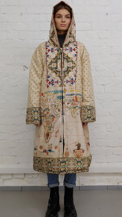 Двустороннее пальто-парка