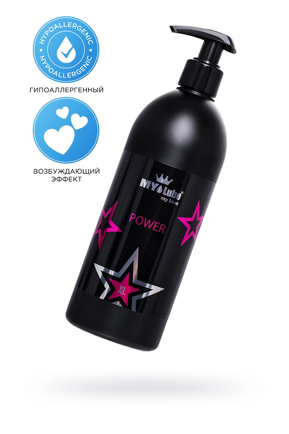 Возбуждающий  лубрикант MyLube, Power, на водной основе, 500 мл