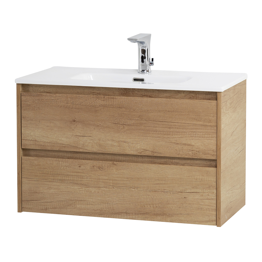 Тумба подвесная с раковиной BelBagno KRAFT 39-800/390-2C-SO-RNN