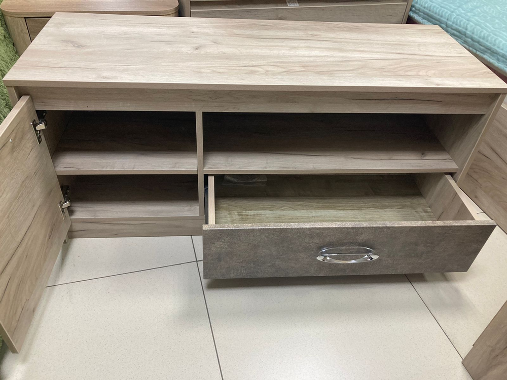 Тумба для ТВ Дакота серый крафт/тиз серый