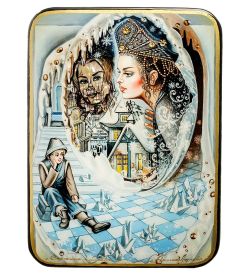 Народные промыслы ШК-55/ 88 Шкатулка «Снежная королева» исп. Лидяева