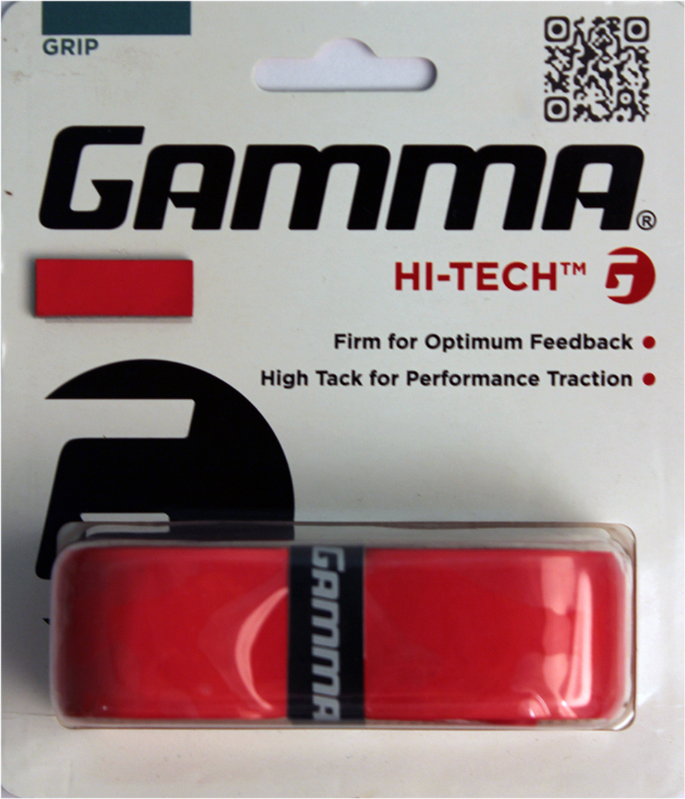 Намотки теннисные базовая Gamma Hi-Tech Grip 1P - red