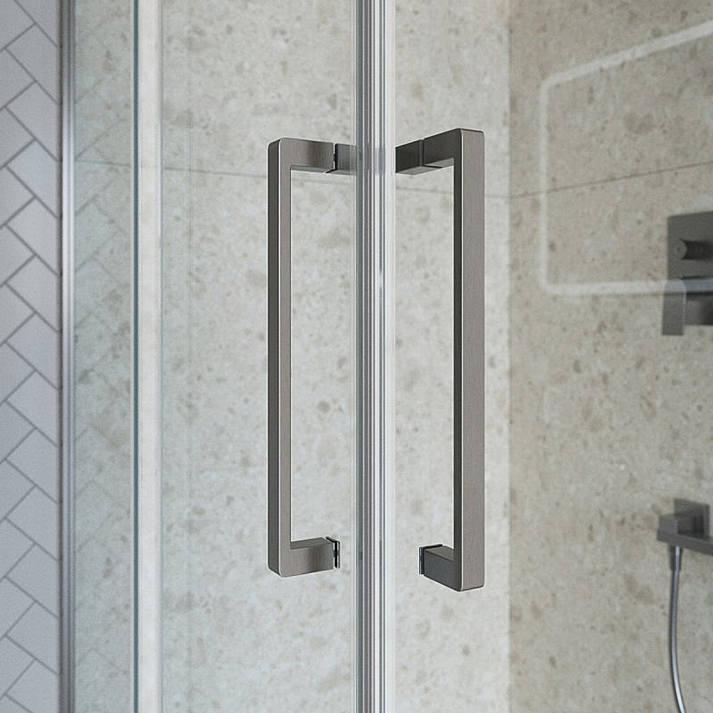 Душевой уголок BelBagno Marino 2-AH-2 120x90 стекло прозрачное/профиль оружейная сталь