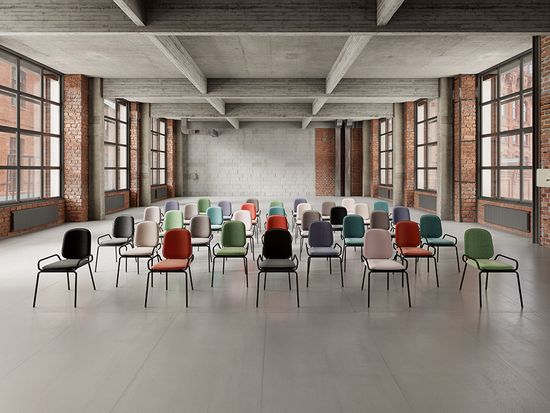 Стул ror, double frame, велюр, черный/темно-красный