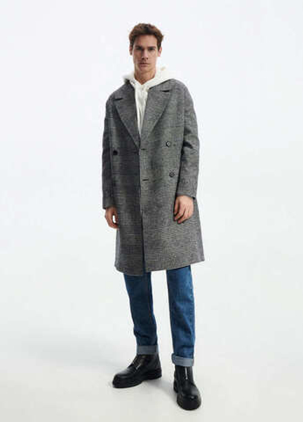 Мужское пальто (светло-серое) Н4