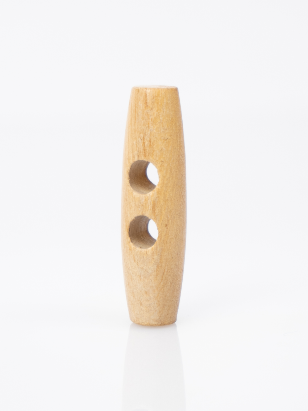 Пуговица-клевант (бочонок) CONCEPT Button of Olive Wood, размер 40мм, дерево оливы, цвет натуральный