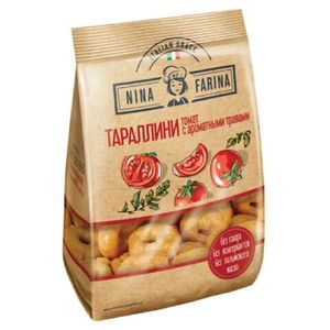 «Nina Farina», тараллини с томатом и ароматными травами, 180 г
