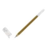 Ручка гелевая 0,4мм, золотая, бесстержневая, игольчатый наконечник (Комплект 12шт.)
