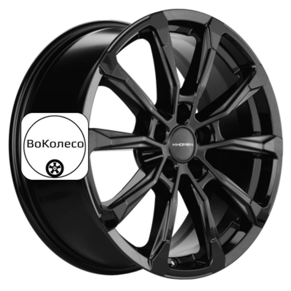 7,5x18/5x108 ET46 D63,4 KHW1808 (Tugella/Jaguar XF/F-Pace) Black Khomen Wheels