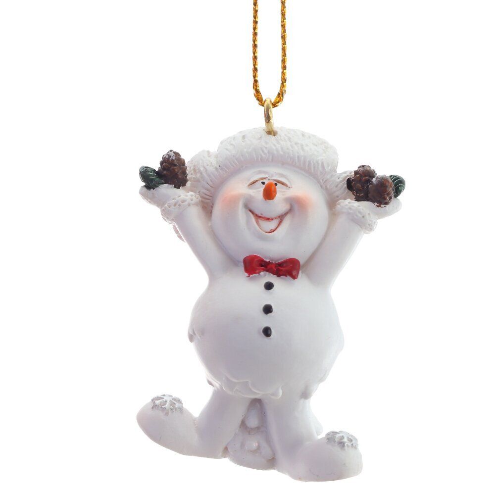 GAEM Фигурка декоративная подвесная "Снеговик", L3,5 W2,5 H5 см, 4в.