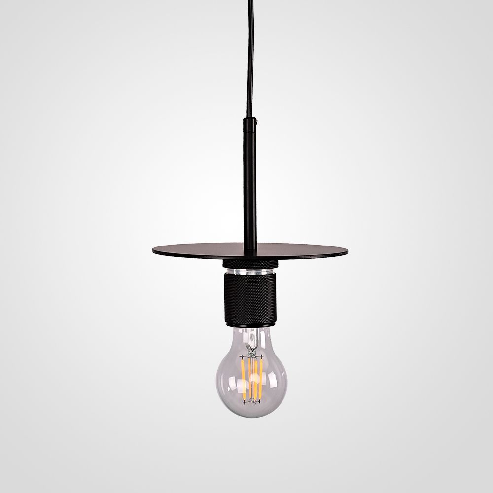 Подвесной светильник RH Utilitaire Disk Shade Pendant Black