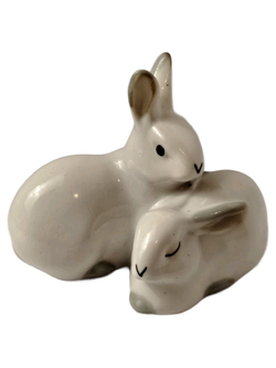 Фарфоровая статуэтка "Зайцы" Артель, СССР, 1960-1980 гг.