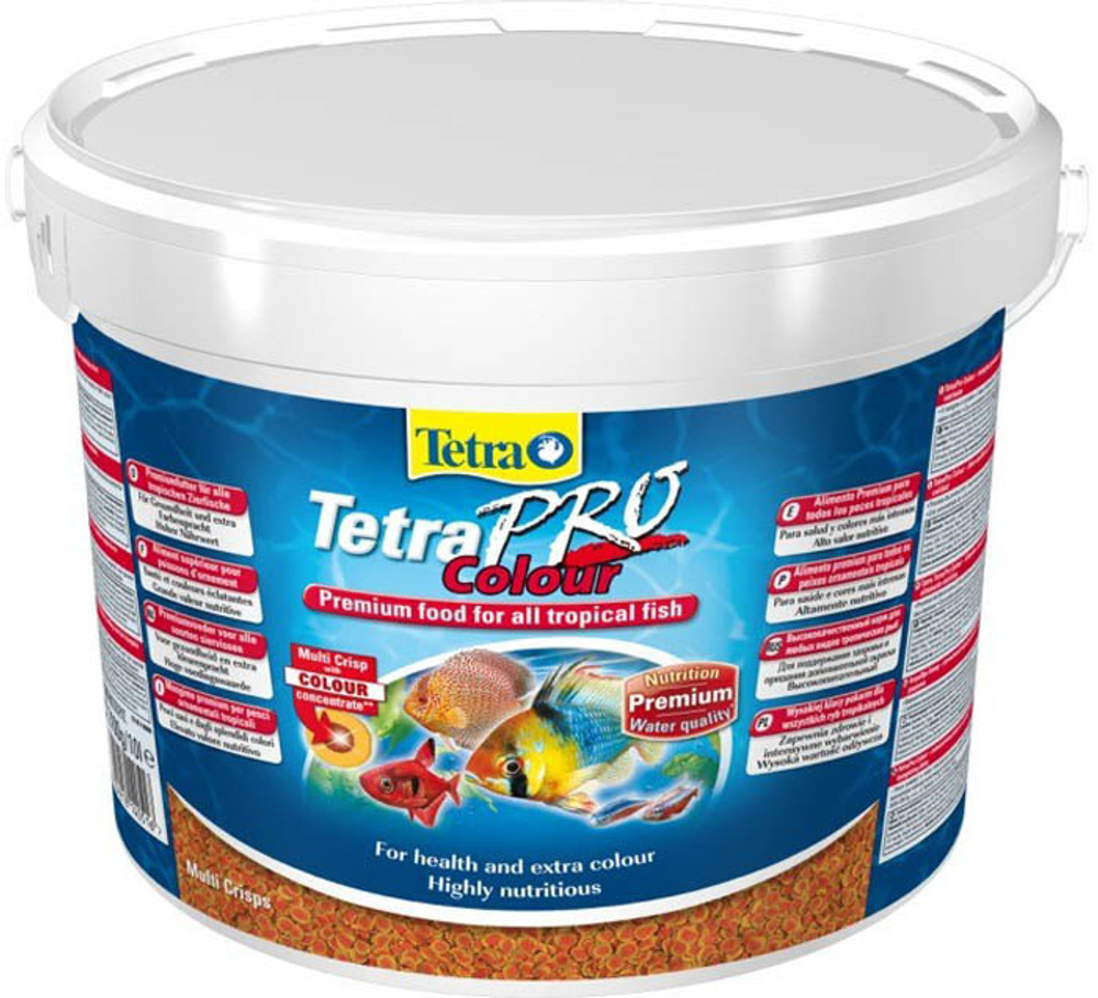 Корм для рыб TetraPro Color Crisps, чипсы д/усиления окраса рыб 10л.
