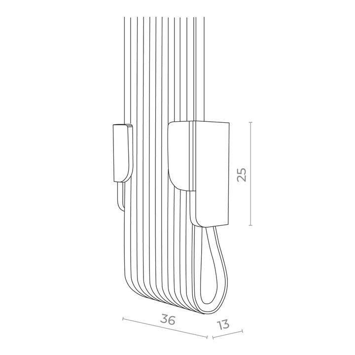 Заглушка для двойного зажима ремня ST Luce Band ST411.419.04