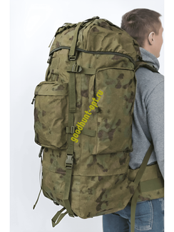 Тактический военный походный каркасный рюкзак 100 л Мох
