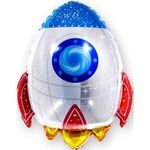 Шар (29"/74 см) Фигура, Ракета 1 шт.