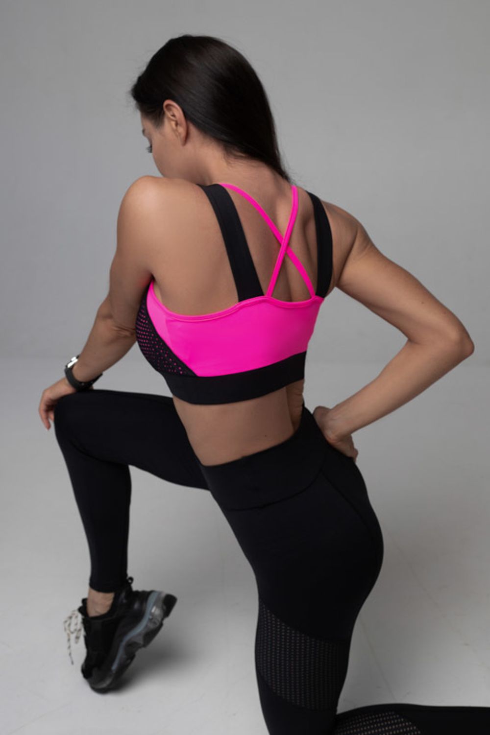 Топ Neon Perforation Pink №1