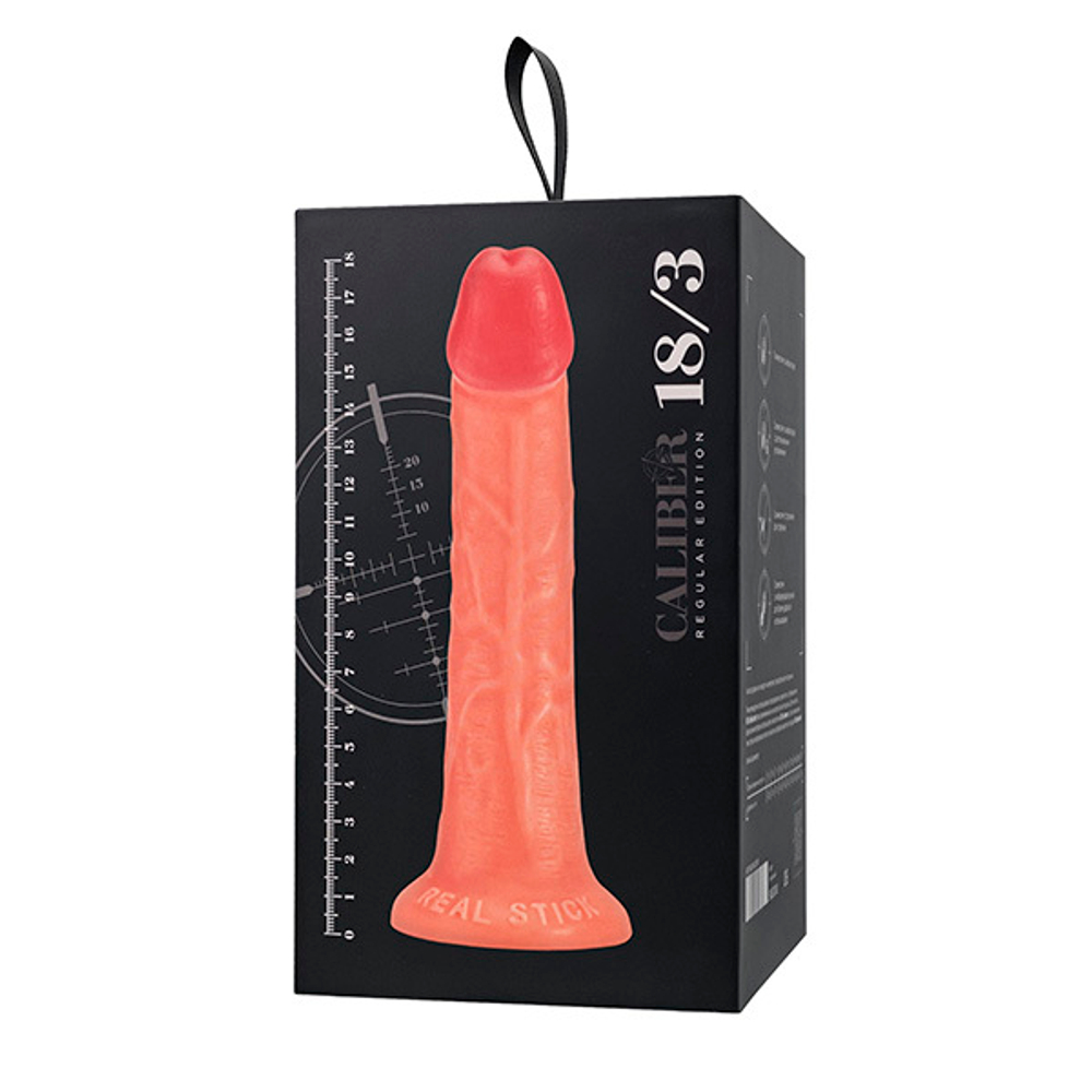 Реалистичный фаллоимитатор 18см на присоске ToyFa RealStick Caliber 983009