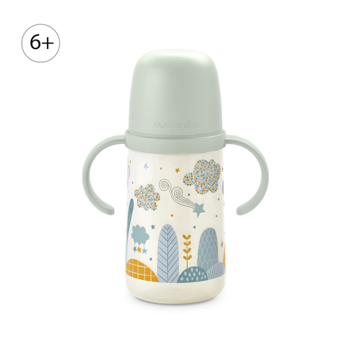 Бутылочка-поильник с ручками Suavinex 270 мл, 6+мес, мятная