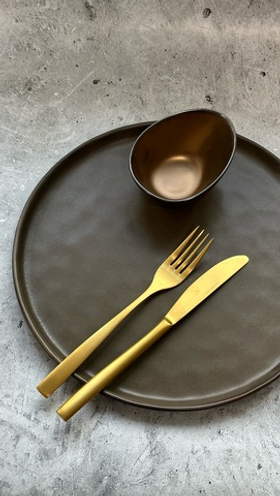 ТАРЕЛКА мелкая 11" 290мм, серый "Corone Luminare"