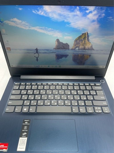 Ноутбук Lenovo IdeaPad 3-14ADA05 (81W000KQRU) 14"/AMD Athlon Silver 3050U /RAM 4GB/SSD 256GB/Radeon Graphics/1920x1080/TN/Windows 11/Подсветка кл-ры: Нет/Синий. Состояние: Уценка/царапины на матрице/B1