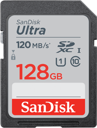 Карта памяти SanDisk Ultra SDXC 128Gb UHS-I 120MB/s Class 10