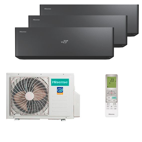 Мультисплит система на 3 комнаты Hisense AS-10UW4RXVQH00AG(B) x 3 / AMW3-18U4RJC