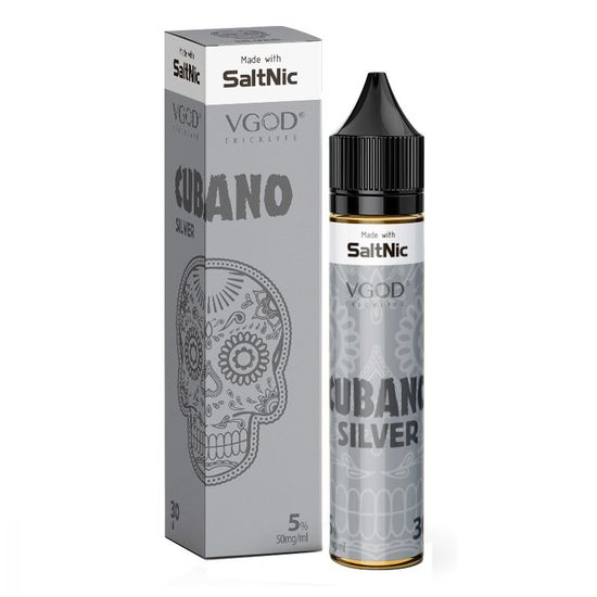Жидкость VGOD (30 мл, 20 мг SALT) Cubano Silver