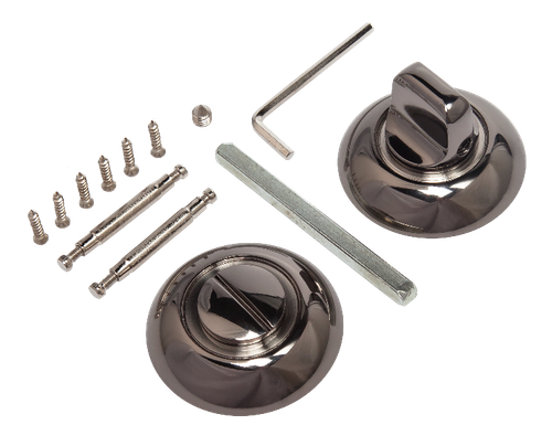 Завертка круг Пуэрто INBK AL 08 BN/SN, цвет никель черный/никель матовый к ручкам AL 515-08, 515-08 BN/SN (гарантия - 12 месяцев)