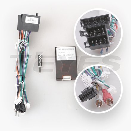 Комплект рамки с разъёмами 9" Mercedes-Benz Smart Fortwo 2010-2015 W451 (F2)с кнопками - Car-Smart 9653F2