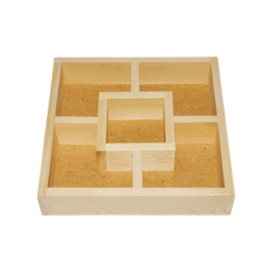 Ящик 5 секций "окно" 25*25*5см 1шт.