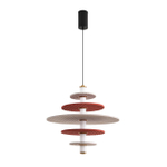 8296/14AL LEDIO черный/бежевый/бурый, металл/фетр/акрил Подвес LED 14W 3000K 220V FELTA