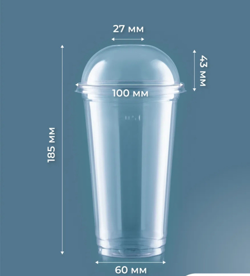 СТАКАН ПЛАСТИКОВЫЙ ШЕКЕР 500 МЛ. 50\1000 ШТ.
