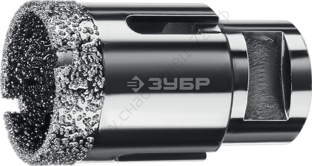 ЗУБР АВК d 35 мм (М14, 15 мм кромка), Вакуумная алмазная коронка, Профессионал (29865-35)