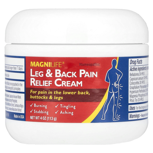 MagniLife, Обезболивающий крем для ног и спины, 113 г (4 унции)