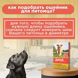 Ошейник от блох, клещей, вшей и власоедов Дана Ультра для собак Красный, 60см