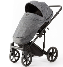 Детская коляска Adamex Locco Light 2 в 1 LL-TK06 TIP (ТЕМНО-СЕРЫЙ)