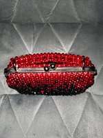 Сумка из ювелирного стекла цвет "Красно-черный"