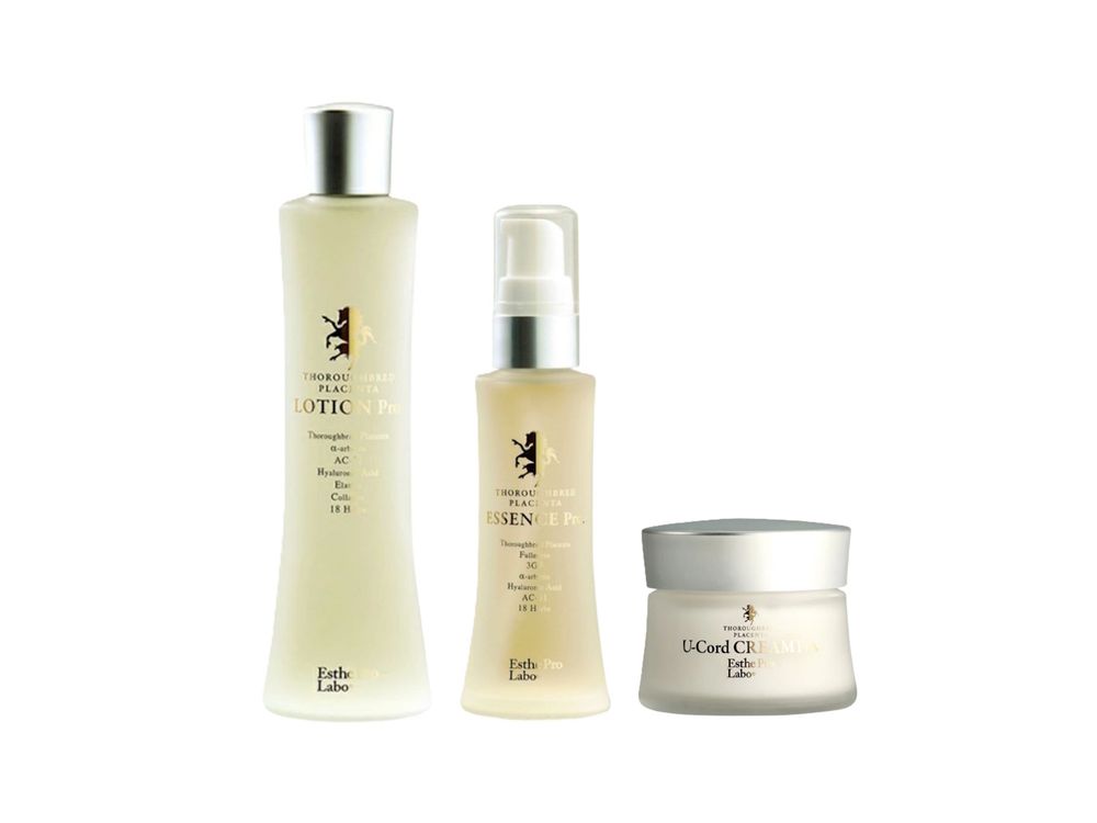 Антивозрастной набор косметики с фуллеренами и плацентой Esthe Pro Labo Thoroughbred Placenta