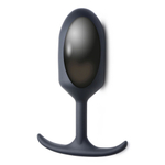 Черная анальная пробка с утяжелением Premium Silicone Weighted Anal Plug XL - 16,8 см. (Цвет: черный)