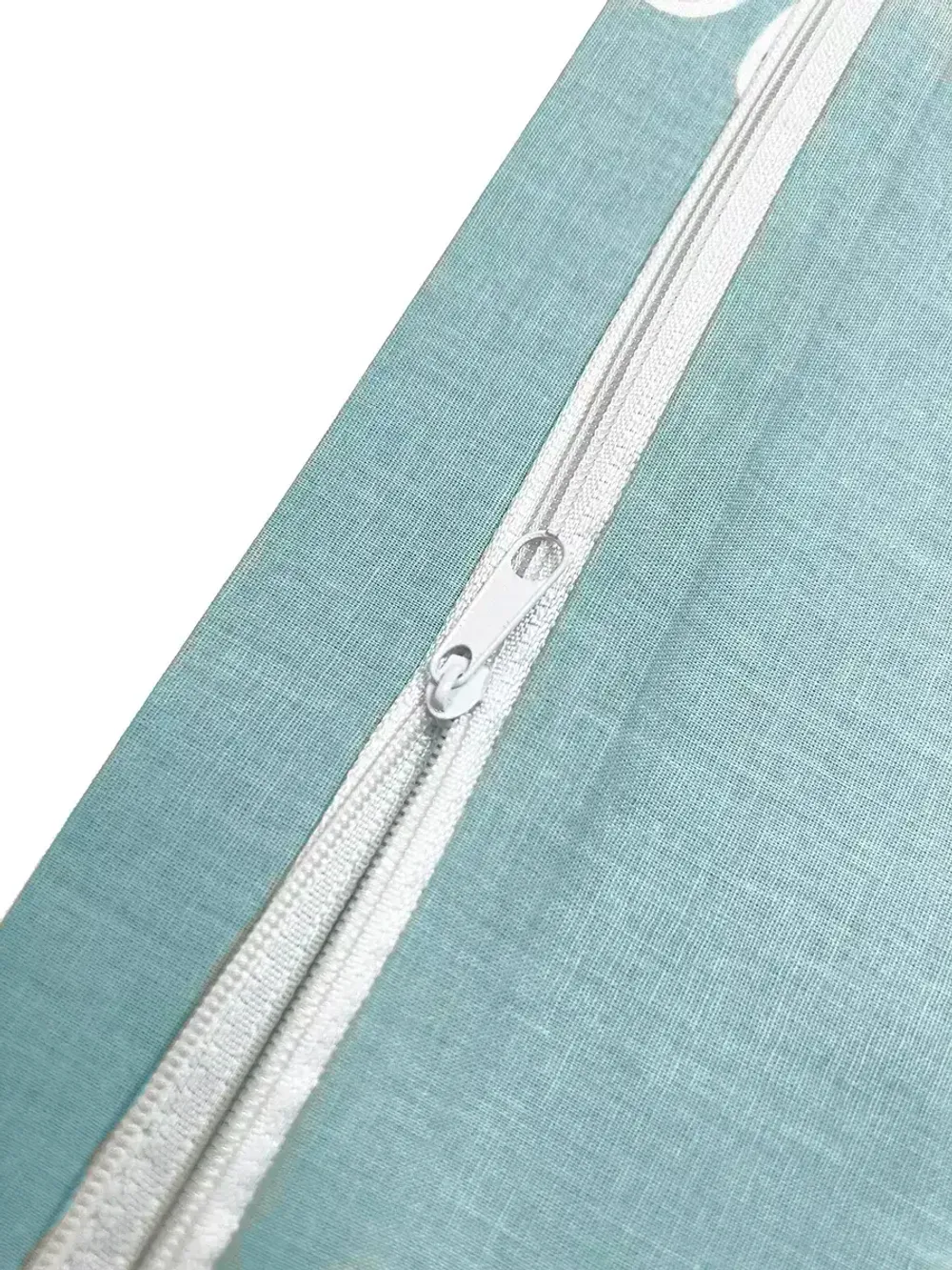 Наволочка комплект 2шт перкаль Сказка "Котики (мята)" 45х45 см на молнии