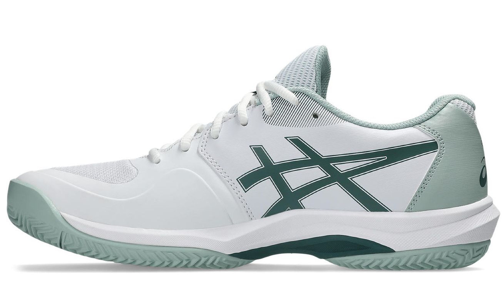 Теннисные кроссовки Asics Game FF Clay/OC - white/dark neptune